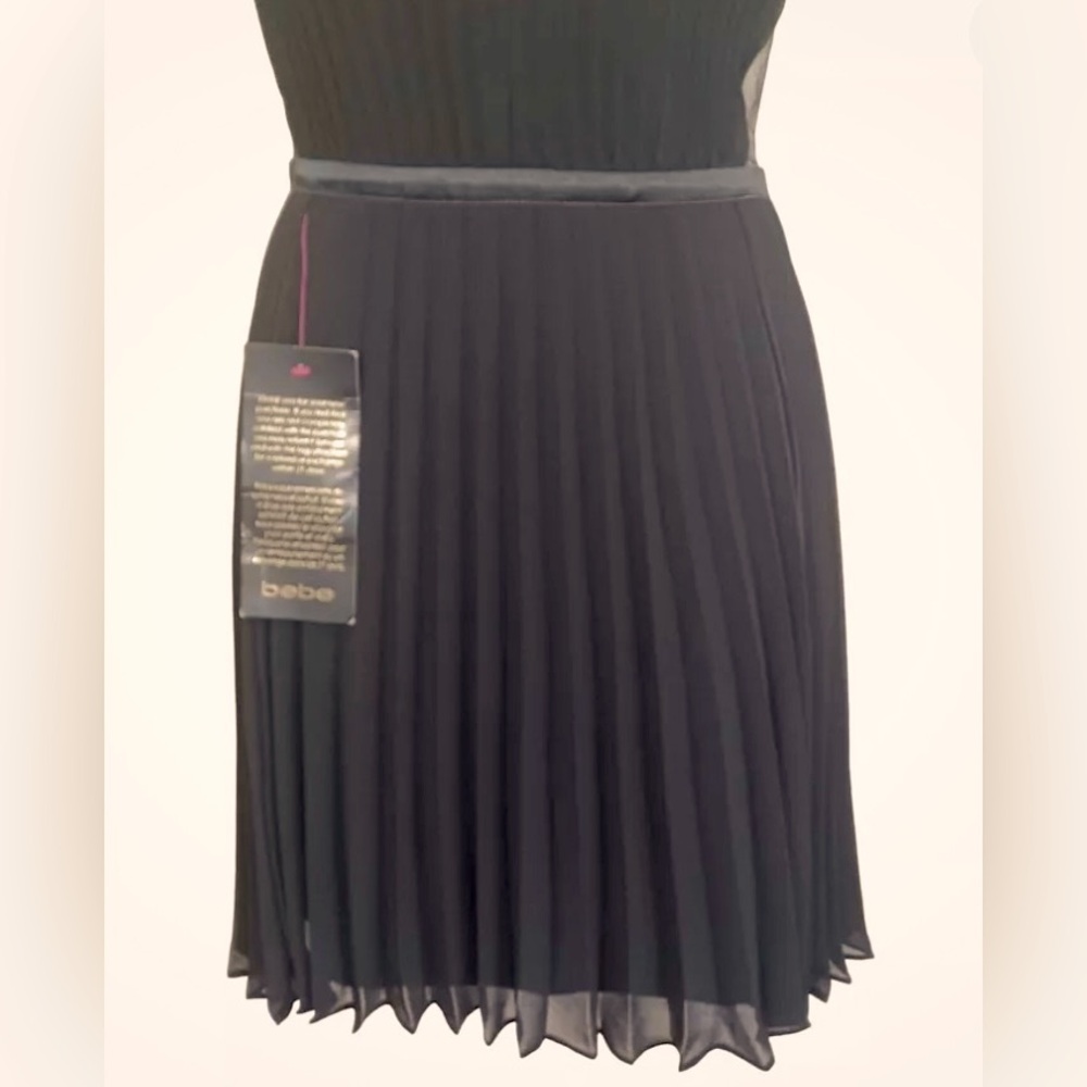 Bebe Pleated Tulle Dress - Picture 4 of 15